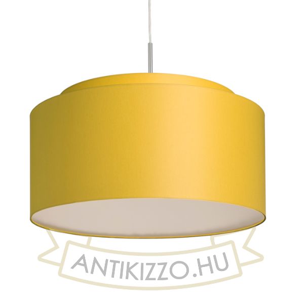 Kép DOUBLE 55/30 lámpabúra  Chintz sárgabarack/fehér PVC  max. 23W