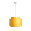 Kép DOUBLE 40/30 lámpabúra  Chintz sárgabarack/fehér PVC  max. 23W