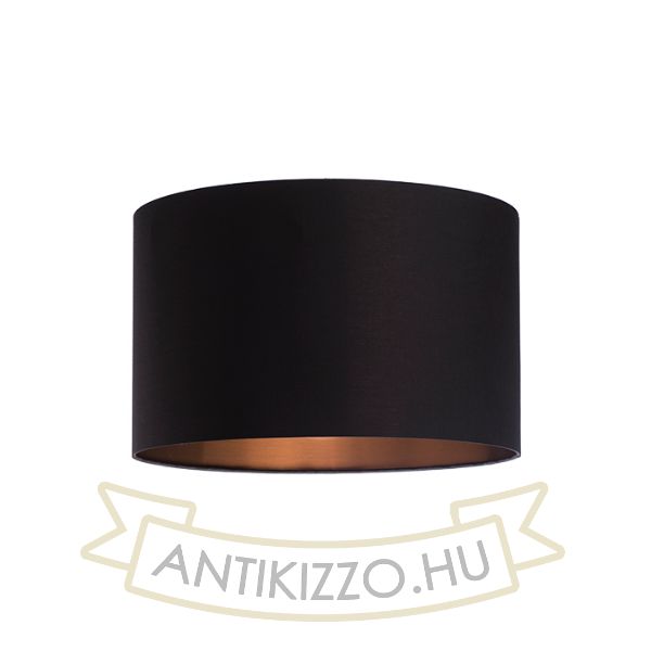 Kép RON 40/25 lámpabúra Polycotton fekete/réz fólia max. 23W