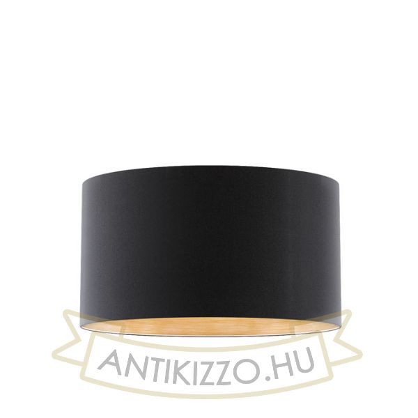 Kép RON 55/30 lámpabúra Polycotton fekete/réz fólia max. 23W