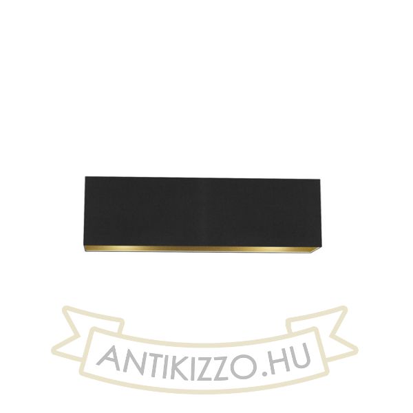 Kép LOPE 80/23 lámpabúra  Polycotton fekete/arany fólia  max. 23W