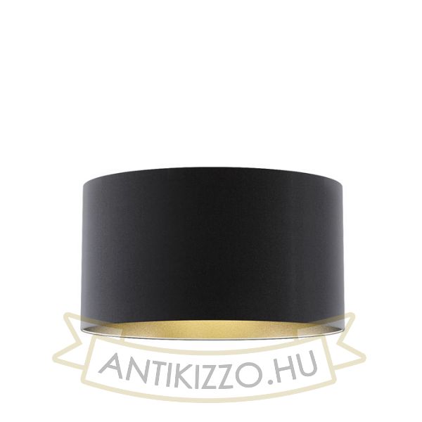 Kép RON 55/30 lámpabúra  Polycotton fekete/arany fólia  max. 23W