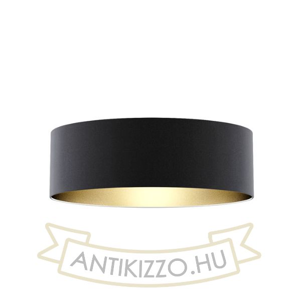Kép RON 60/19 lámpabúra  Polycotton fekete/arany fólia  max. 23W