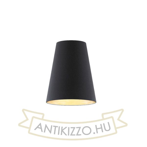 Kép CONNY 25/30 asztali lámpaernyő Polycotton fekete/réz fólia max. 23W