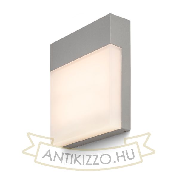 Kép VERIA fali lámpa ezüstszürke 230V LED 6W 116° IP54 3000K