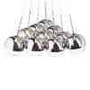 Kép ASTRAL függő lámpa krómozott üveg/tiszta üveg 230V/12V G4 10x20W