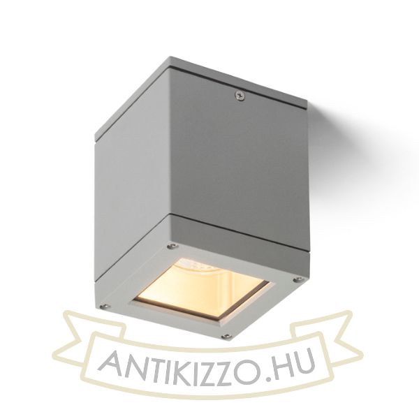 Kép QUADRA M mennyezeti lámpa ezüstszürke  230V LED E27 8W IP54