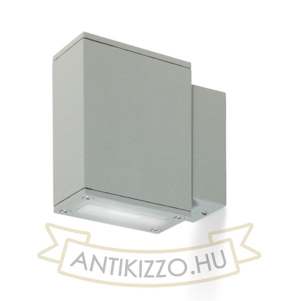 Kép DIXIE 4x12 fali lámpa ezüstszürke 230V/700mA LED 2x3W 48° IP54 3000K