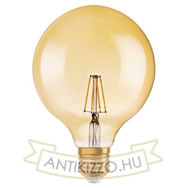 Kép OSRAM Vintage Globe 125 DIMM borostyán 230V E27 LED EQ55 2400K