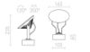 Kép FOX kültéri lámpa antracitszürke  230V LED 9W 120° IP65  3000K