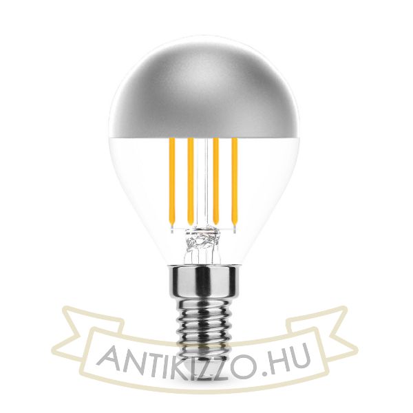 Modee Smart Lighting LED Filament Globe Mini P45 Silver Top 4W E14 320° 2700K (380 lumen)