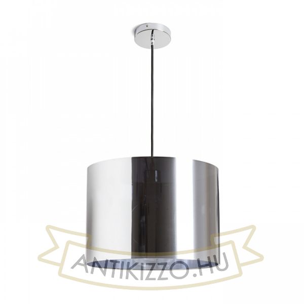 FANCY függeszték, 35 cm átmérő, króm, E27