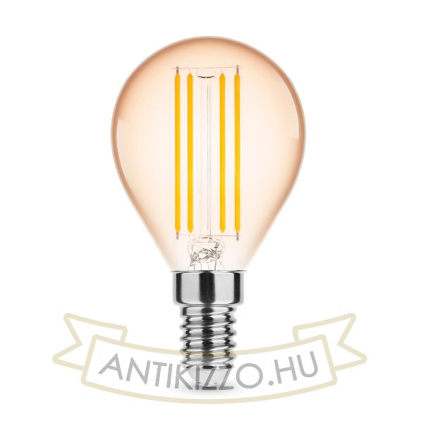 Modee Lighting LED Filament Amber Globe Mini G45 4W E14 320° 1800K (360 lumen)