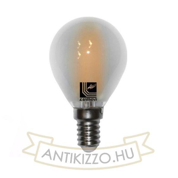 LED Filament Opál Mini G45 6W E14 Szabályozható Meleg fehér
