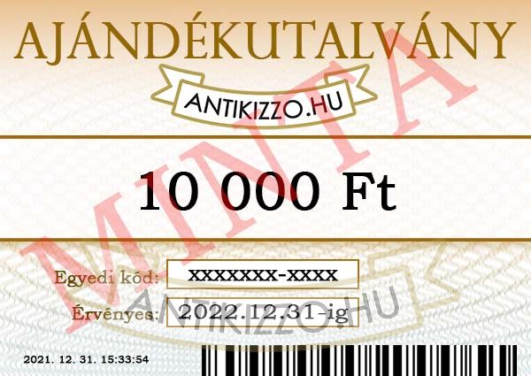 Antikizzo.hu ajándékutalvány 10 000 Ft