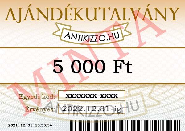Antikizzo.hu ajándékutalvány 5 000 Ft