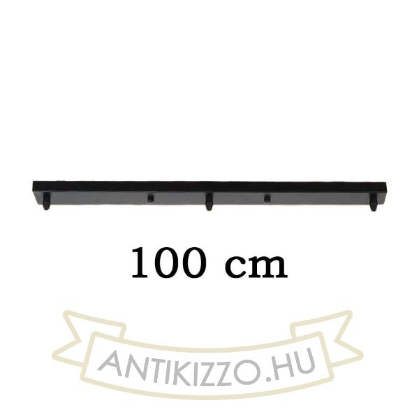 Plafontárcsa matt fekete 100 cm
