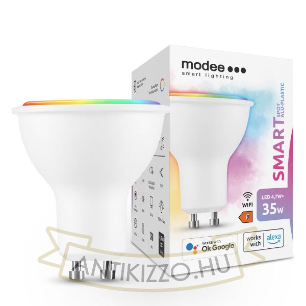 Modee LED Smart (Tuya Wi-Fi) GU10 (spot) 4,7W 110° RGB (400 lumen)