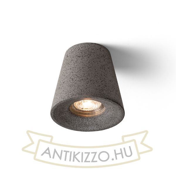 VOLCA mennyezeti lámpa beton/dekor sötét gránit 230V LED GU10 5W