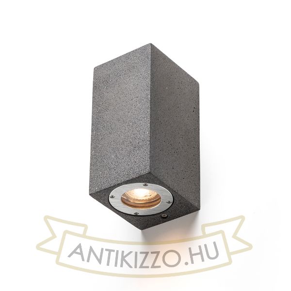 KANE II fali lámpa beton/dekor sötét gránit 230V LED GU10 5W IP65