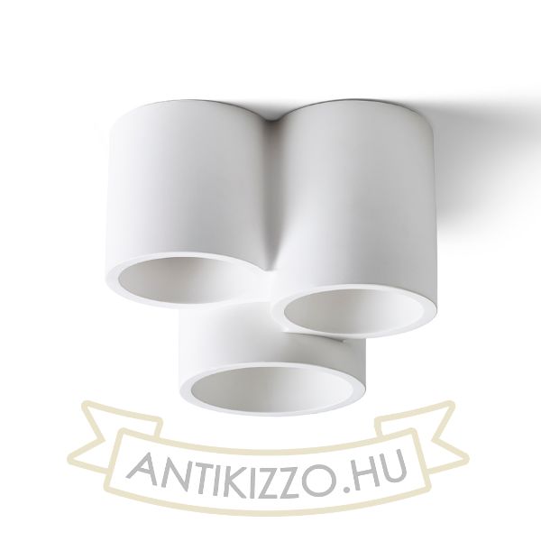 GINA III mennyezeti lámpa gipsz 230V LED GU10 3x5W