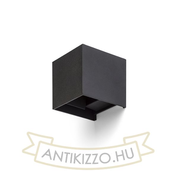 TITO SQ DIMM fali lámpa fekete  230V LED 2x3W IP65  3000K