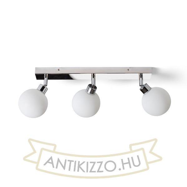 BOLLY III egymásra helyezve  opál üveg/króm 230V G9 LED 3x3W IP44