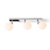 BOLLY III egymásra helyezve  opál üveg/króm 230V G9 LED 3x3W IP44
