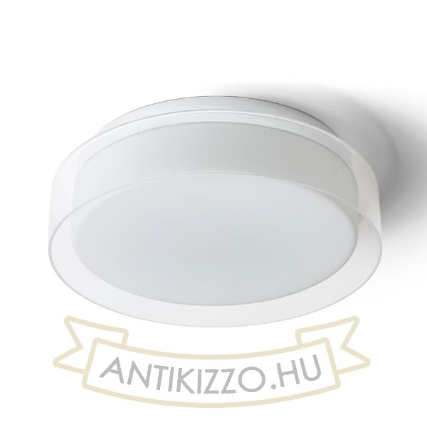 VENICE LED 30 mennyezeti lámpa tiszta üveg/opál üveg/króm 230V LED 12W IP44 3000K