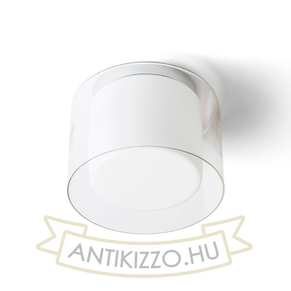 VENICE 23 mennyezeti lámpa tiszta üveg/opál üveg/króm 230V E27 20W IP44