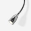 PERTH fali lámpa vel LED ponttal bézs/fehér króm 230V E14 LED 15+3W 30° 3000K