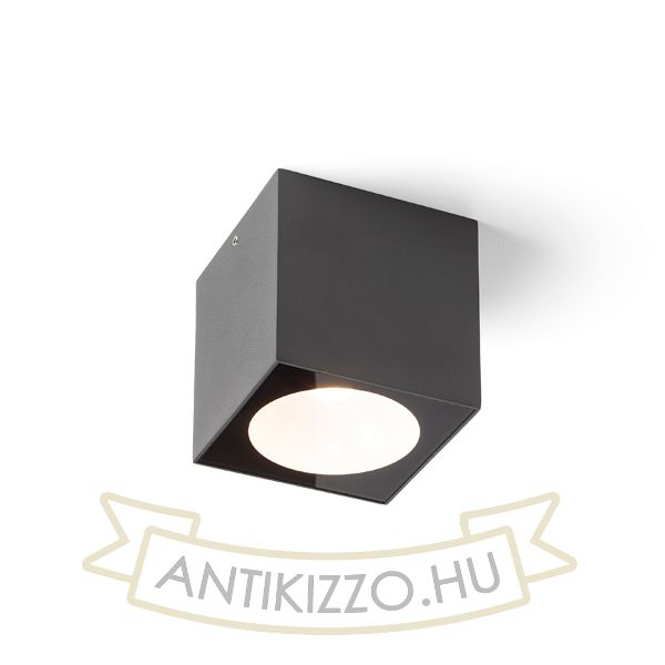 SENZA SQ mennyezeti lámpa anrtracitszürke tiszta üveg 230V LED 6W IP65 3000K