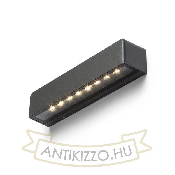 SAMPO fali lámpa anrtracitszürke 230V LED 9W IP65 3000K