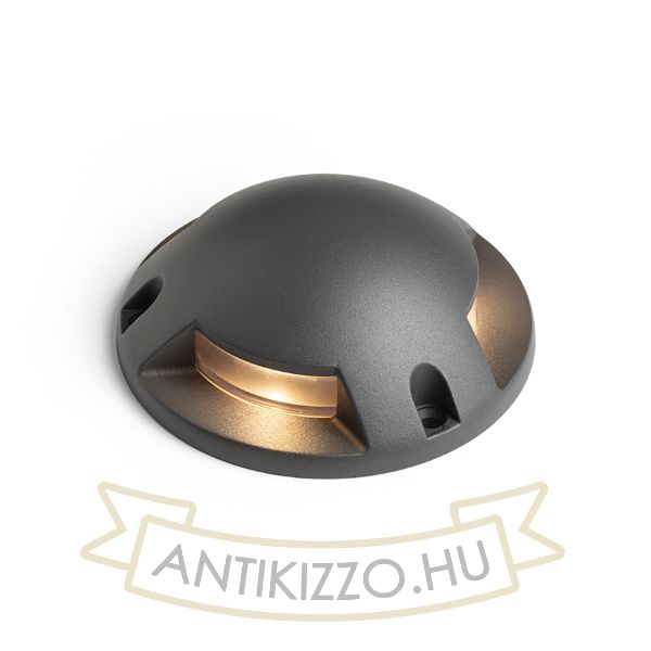 TOPTOP S III  anrtracitszürke  230V LED 3x1W IP67  3000K