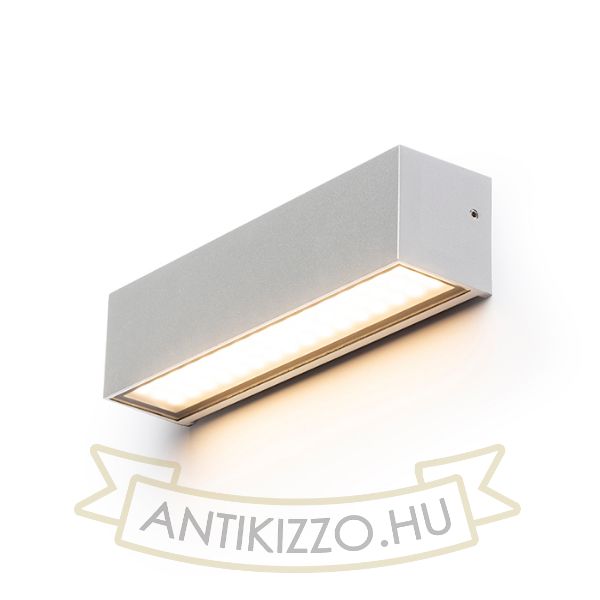 CAMARGUE fali lámpa ezüstszürke szatén üveg 230V LED 6W IP65  3000K