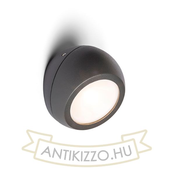 SIV felületre szerelhető anrtracitszürke  230V LED 6W 120° IP54  3000K