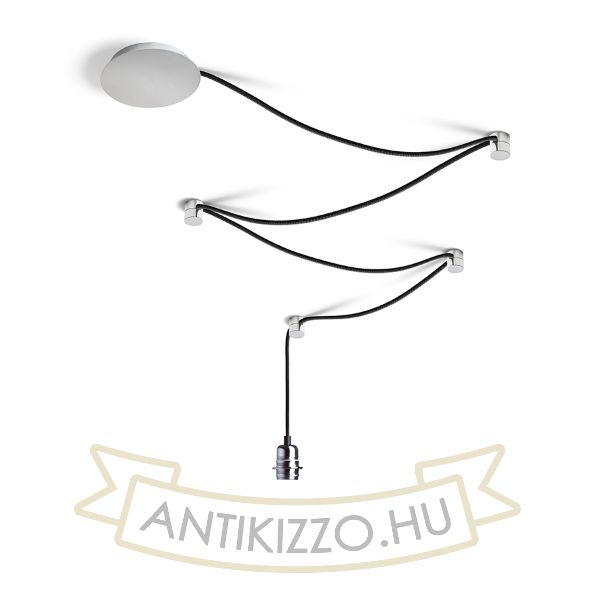 SPIDER I függesztő készlet fekete króm 230V E27 15W