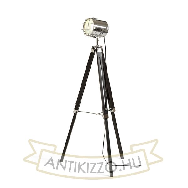 NAUTIC állólámpa fekete króm 230V E27 20W