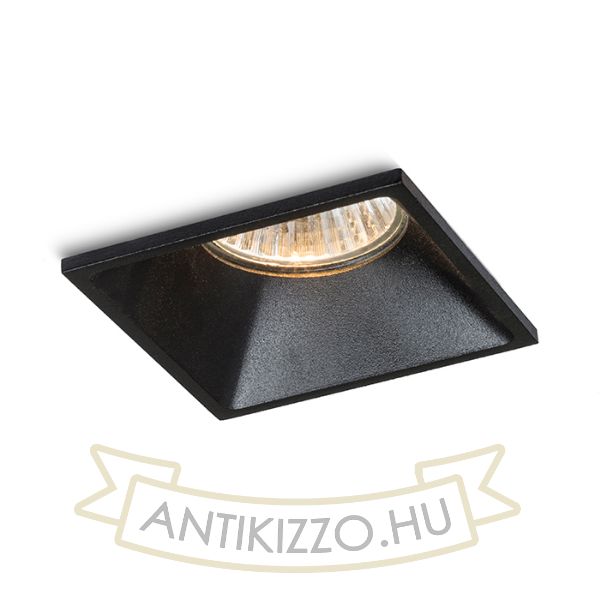 ZURI SQ süllyesztett lámpa  fekete  230V GU10 35W