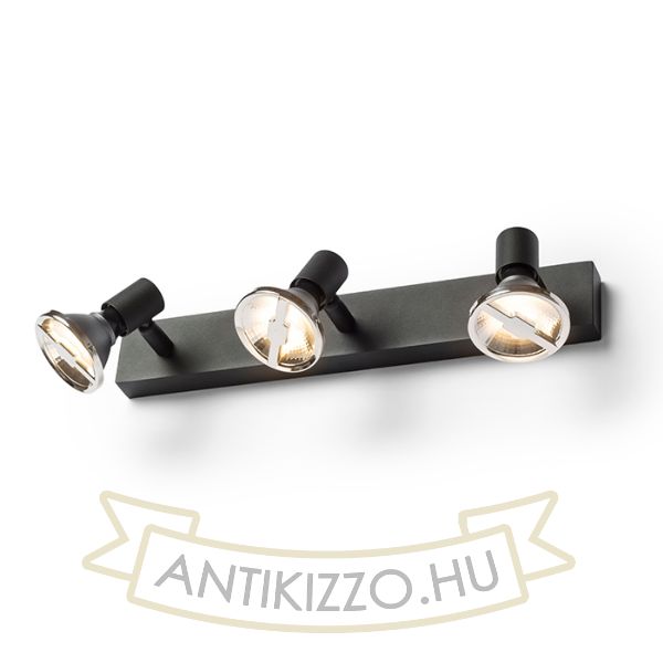 TRICA III fali lámpa fekete  230V GU10 3x25W