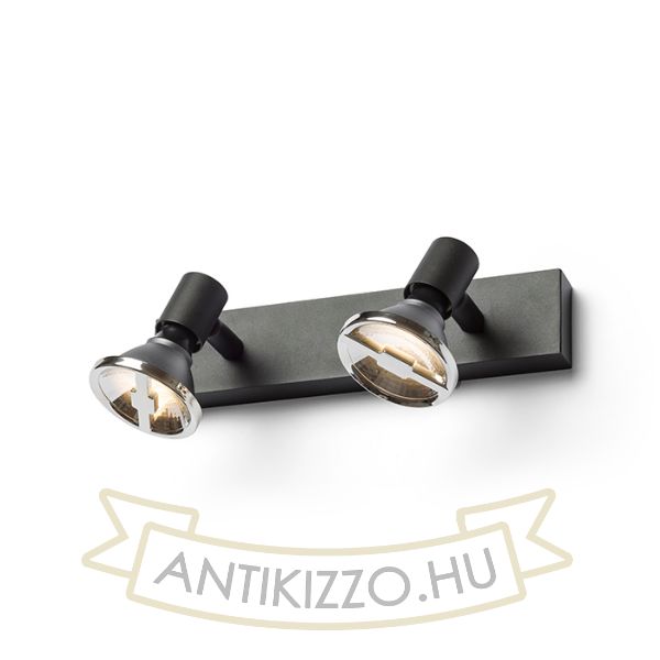 TRICA II fali lámpa fekete  230V GU10 2x25W