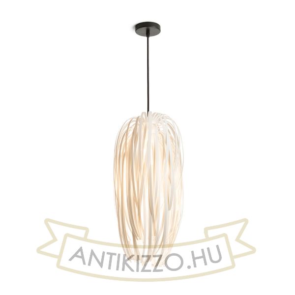 ZALA függö lámpa fehér PVC/fekete 230V E27 15W