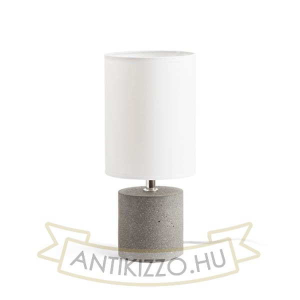 CAMINO asztali lámpa búrával fehér cement 230V E27 28W