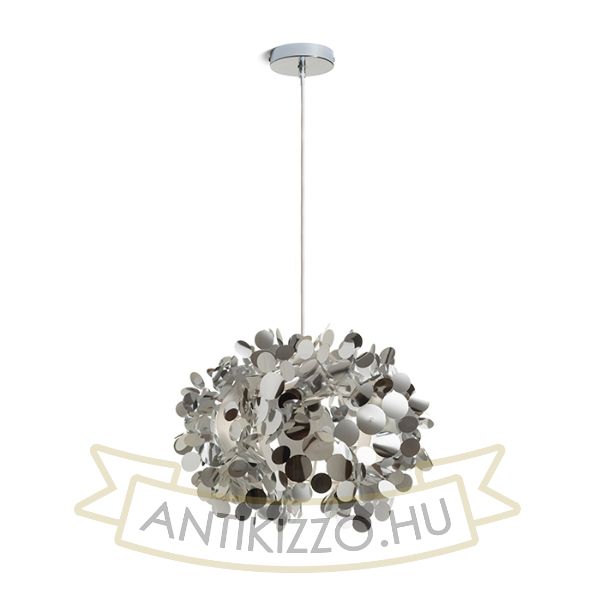 CONFETTI függö lámpa krómozott fólia 230V E27 28W