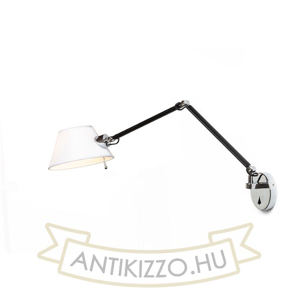 MONTANA fali lámpa fehér/fekete króm 230V E27 28W