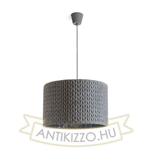 AINO 40 függö lámpa szürke króm 230V E27 28W