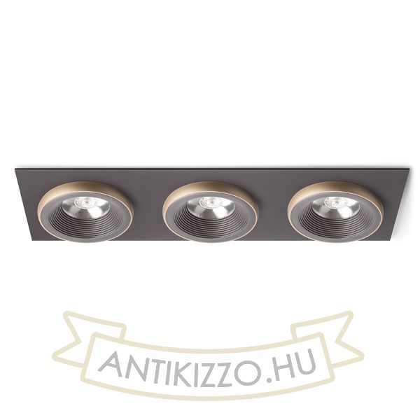 SHARM SQ III süllyesztett lámpa barna/gyöngyházarany  230V LED 3x10W 24°  3000K
