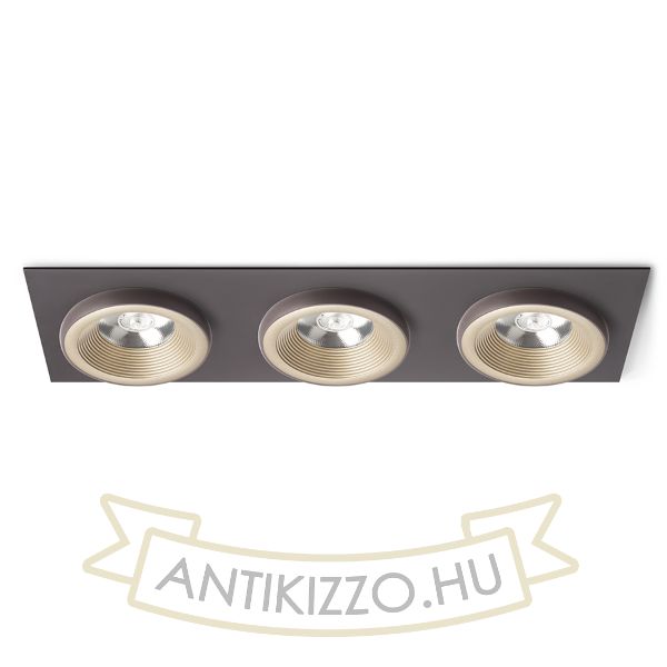 SHARM SQ III süllyesztett lámpa gyöngyházarany/barna  230V LED 3x10W 24°  3000K