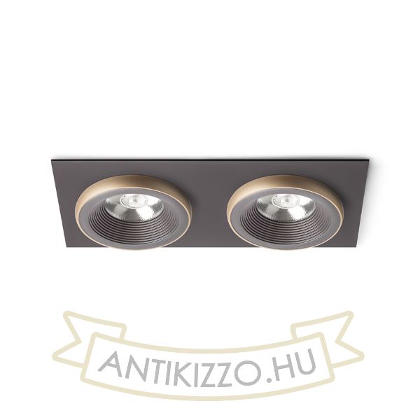 SHARM SQ II süllyesztett lámpa barna/gyöngyházarany  230V LED 2x10W 24°  3000K