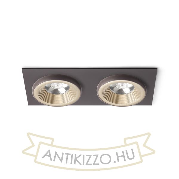 SHARM SQ II süllyesztett lámpa gyöngyházarany/barna  230V LED 2x10W 24°  3000K